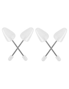 2 Pares de Árboles de Zapatos Ajustables Elandy - Plástico Transparente