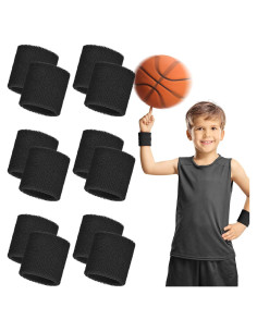 Paquete de 12 Muñequera Deportiva Bememo Absorbente 6x6cm