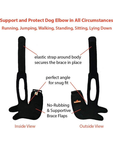 Protector de Codo NeoAlly Mediano para Perros - Pierna Derecha