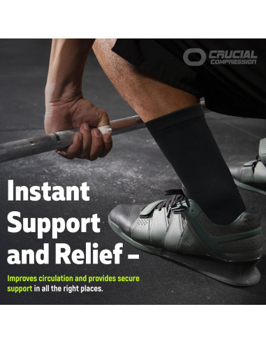 Manga de Compresión para Tobillo Crucial - Soporte Unisex