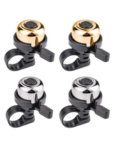 Timbres de Bicicleta Emoly, Paquete de 4, Sonido Fuerte y Claro