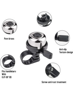 Timbres de Bicicleta Emoly, Paquete de 4, Sonido Fuerte y Claro 2