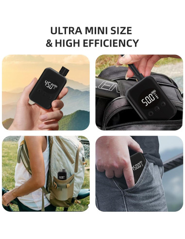 Mini Bomba Eléctrica de Bicicleta UpSpotie 150 PSI Portátil