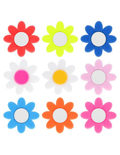 9 Amortiguadores de Raqueta de Tenis Oruola Silicona Multicolor