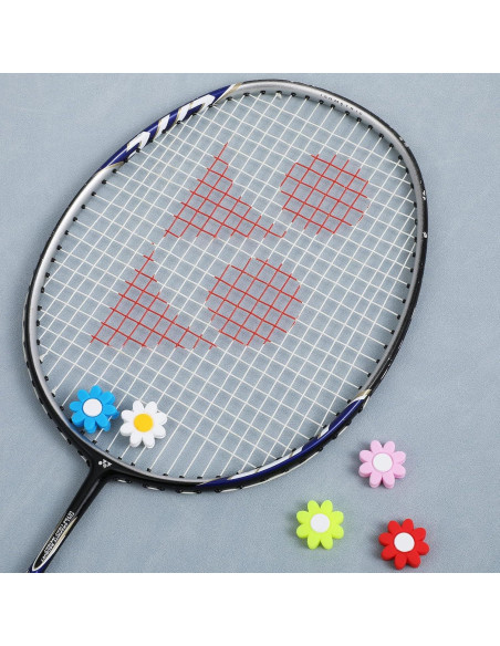 9 Amortiguadores de Raqueta de Tenis Oruola Silicona Multicolor