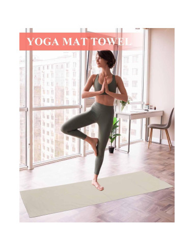 Toalla de Yoga DecorLovee Antideslizante 66x178 cm Microfibra