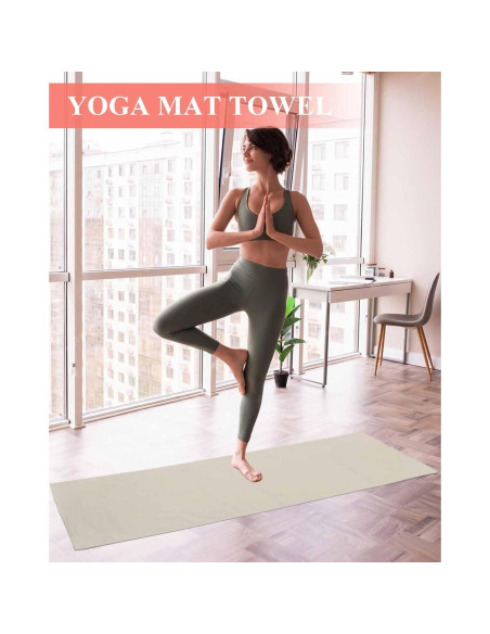 Toalla de Yoga DecorLovee Antideslizante 66x178 cm Microfibra