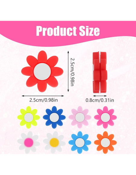 9 Amortiguadores de Raqueta de Tenis Oruola Silicona Multicolor