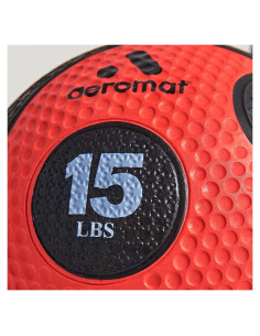 Bola Medicinal Aeromat 6.8 kg Roja - Entrenamiento Fuerza