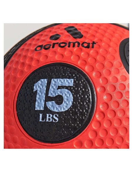 Bola Medicinal Aeromat 6.8 kg Roja - Entrenamiento Fuerza
