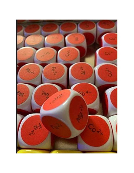 Dados Seis Caras Blancos 22mm Lianshi 10 Piezas Acrílico