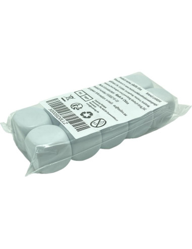 Dados Seis Caras Blancos 22mm Lianshi 10 Piezas Acrílico