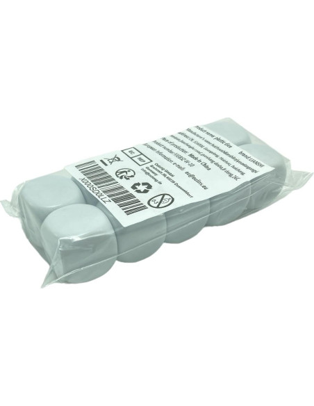 Dados Seis Caras Blancos 22mm Lianshi 10 Piezas Acrílico