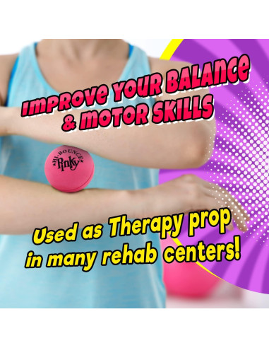 Pelota Rebotadora Rosa JA-RU 6.35 cm para Niños