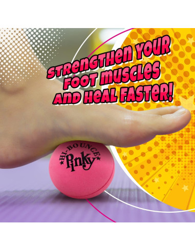 Pelota Rebotadora Rosa JA-RU 6.35 cm para Niños