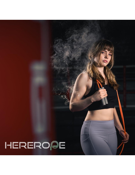 Cuerda de Salto con Peso Hererope 2.49m Ajustable Naranja