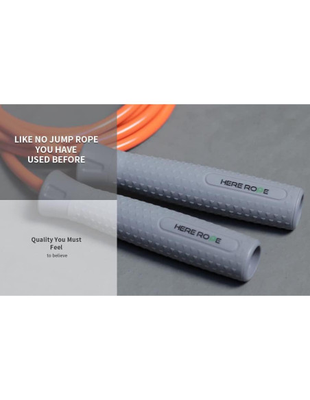 Cuerda de Salto con Peso Hererope 2.49m Ajustable Naranja