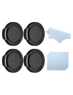 Tapa de Lente PATIKIL 30mm - Paquete de 4 con Paño Microfibra
