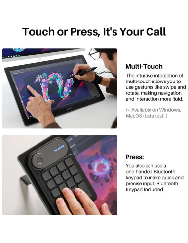 Tableta de Dibujo Huion Kamvas Pro 19 4K 18.4" Pantalla Táctil