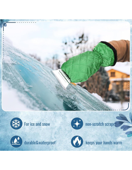 Raspador de Hielo con Guante WILLBOND - Remoción Rápida de Nieve