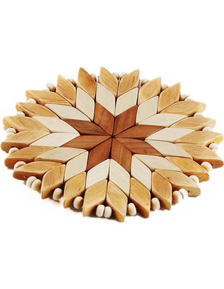 Juego de 3 Trivetes de Madera Hechos a Mano SPL Woodcraft