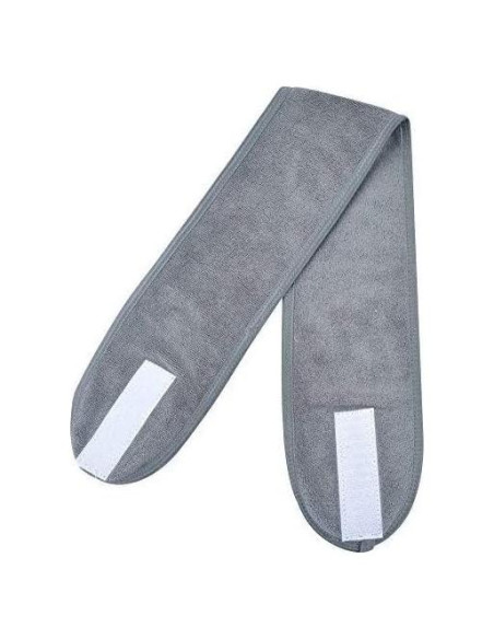 Banda de Cabeza de Spa SQULIGT Algodón Gris Ajustable