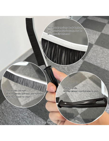 20 Cepillos de Limpieza de Ranuras AcceLeah para Azulejos