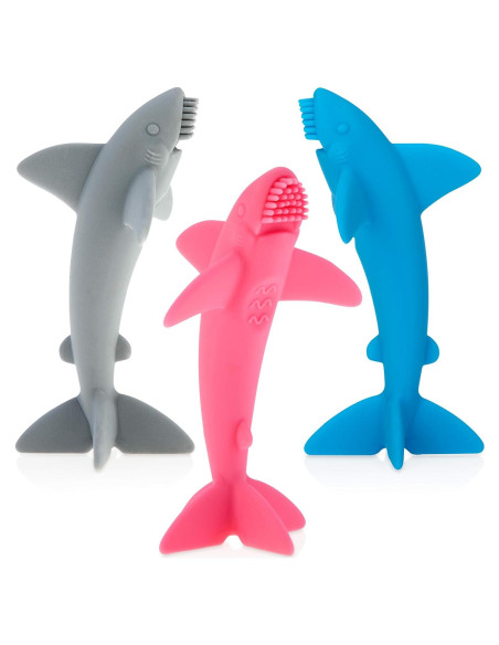 Cepillo de Dientes Masajeador Nuby Lil Shark 12.7 cm 1pk