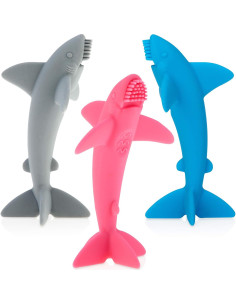 Cepillo de Dientes Masajeador Nuby Lil Shark 12.7 cm 1pk 2