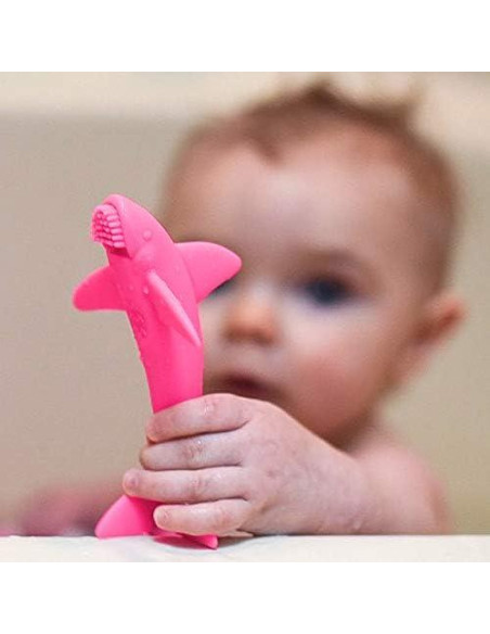 Cepillo de Dientes Masajeador Nuby Lil Shark 12.7 cm 1pk