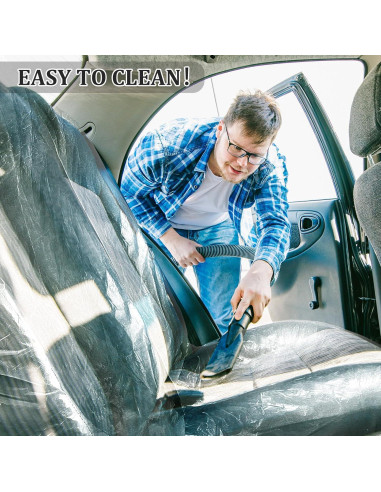 Funda de Asiento Trasero Desechable BBTO - 10 Pcs Transparente