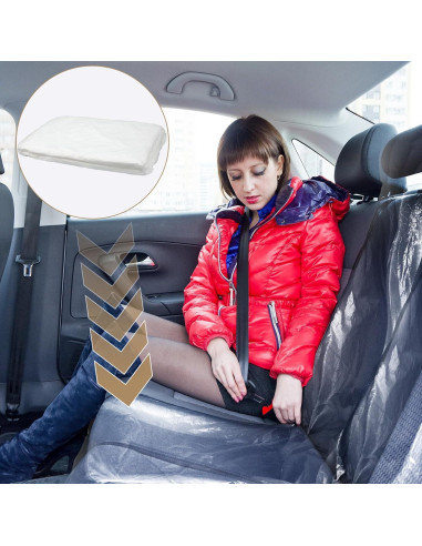 Funda de Asiento Trasero Desechable BBTO - 10 Pcs Transparente