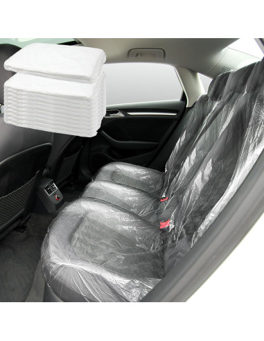 Funda de Asiento Trasero Desechable BBTO - 10 Pcs Transparente