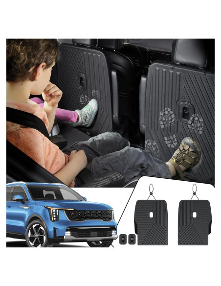Mats de Patada JOULARISE para Kia Sorento 2021-2026 6 Asientos
