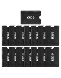 15 Fundas Bloqueadoras RFID Zelphvt para Tarjetas de Crédito