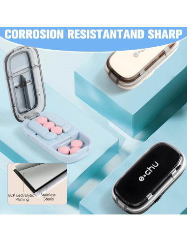 Cortador de Pastillas Echu Blanco Ajustable 1/2 1/4 Preciso