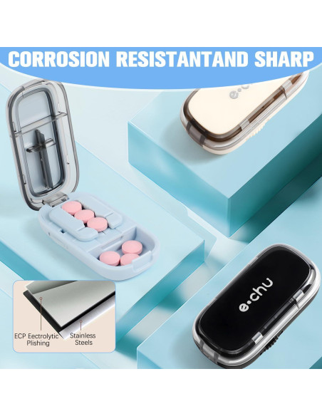 Cortador de Pastillas Echu Blanco Ajustable 1/2 1/4 Preciso