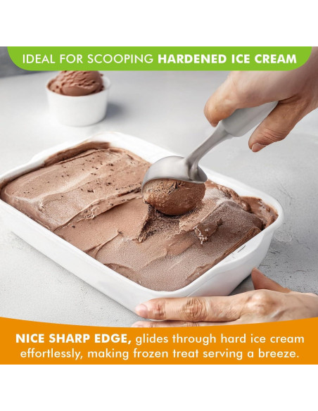 Cucharón de Helado Acero Inoxidable Saebye 158g Diseño Sin Costuras