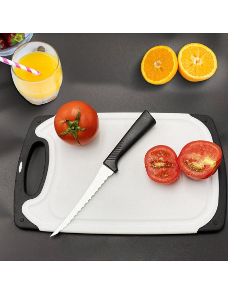 Cuchillo de Tomate Serrado 12.7 cm Haokithcun Acero Alemán