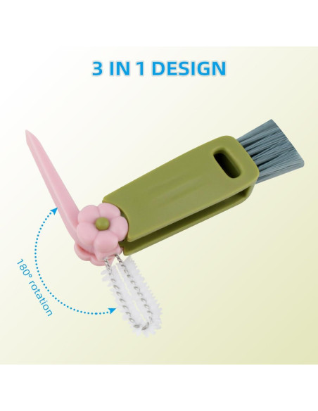 Cepillo de Limpieza 3 en 1 TKYPZY para Tazas y Botellas