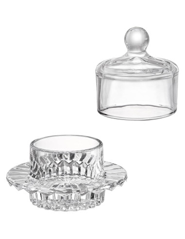 Plato de Mantequilla de Vidrio Frcctre 2 Piezas 12.7 cm