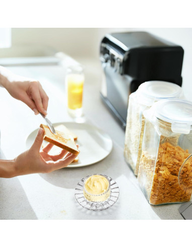 Plato de Mantequilla de Vidrio Frcctre 2 Piezas 12.7 cm