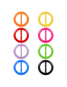 Clips de Corbata Boao 16 Pcs para Camisetas Mujeres 5.08 cm