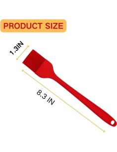 Brocha de Silicona Dwlire 2pcs Resistente al Calor 21.1cm 2