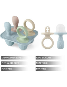 Moldes de Silicona para Paletas PandaEar - 2 Piezas, 8 Cavidades 2