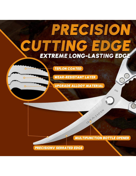 Tijeras de Cocina Huusk de Acero Inoxidable - 427g