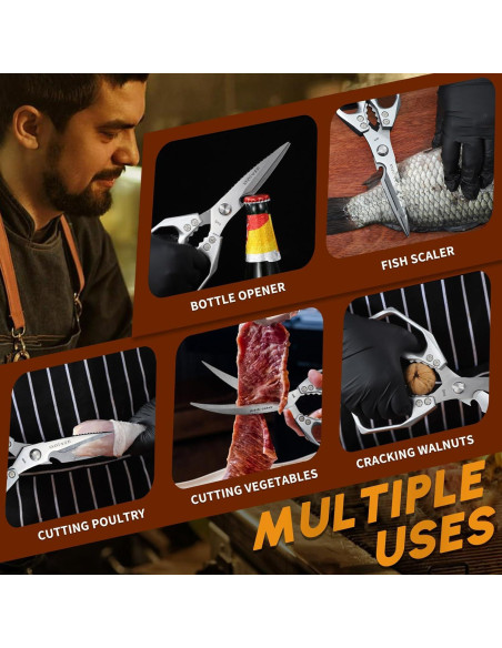 Tijeras de Cocina Huusk de Acero Inoxidable - 427g