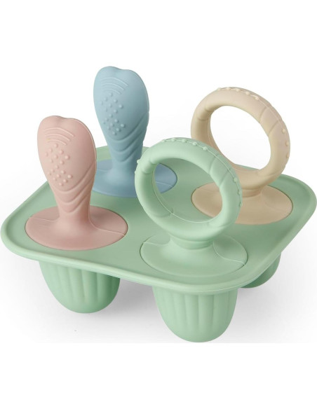 Moldes de Silicona para Paletas PandaEar - 2 Piezas, 8 Cavidades