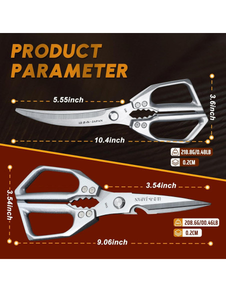 Tijeras de Cocina Huusk de Acero Inoxidable - 427g