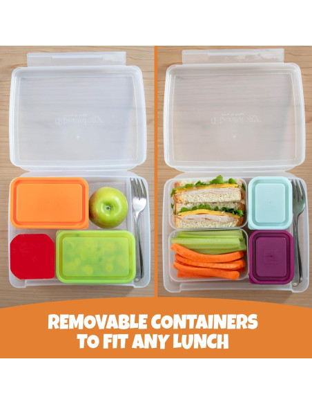 Caja de Almuerzo Bento Bentology 5 Contenedores A Prueba de Fugas